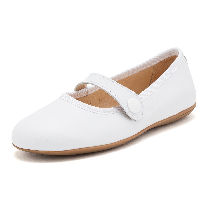 Scarpine Bambina Pelle Comunione Bianco Scarpine Bambina Pelle Comunione Pisamonas